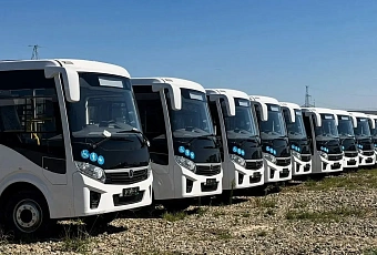 Большая партия современных автобусов поступила в Краснодар