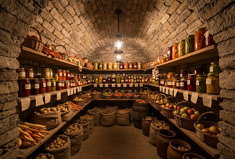 Подготовка погреба к осеннему хранению урожая в октябре 2025