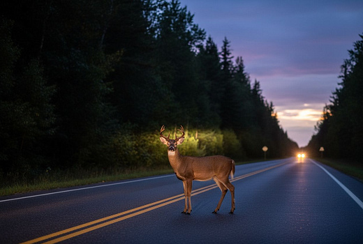 Дикие животные на дорогах: угроза безопасности водителей и способы защиты