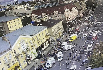 В Калуге водитель сбил 10 человек 