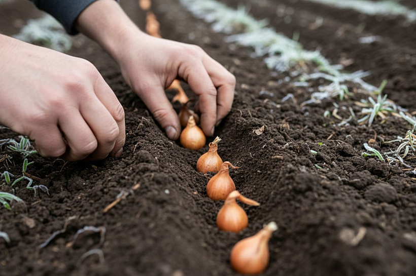 Подзимний посев лука для раннего урожая и крупных луковиц