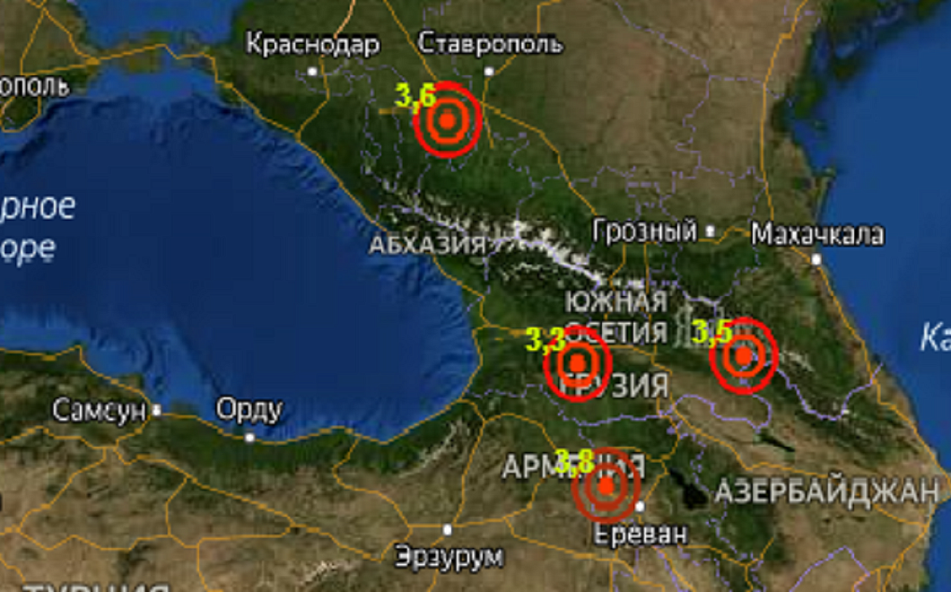 Землетрясение произошло неподалеку от Армавира