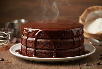 Шоколадный торт на кипятке: простой рецепт воздушного десерта
