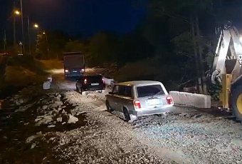 В Северском районе восстановили дорожное сообщение на месте размытой переправы