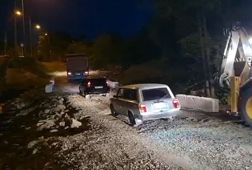 В Северском районе восстановили дорожное сообщение на месте размытой переправы
