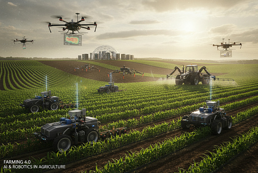 Как искусственный интеллект и роботы изменят сельское хозяйство к 2035 году