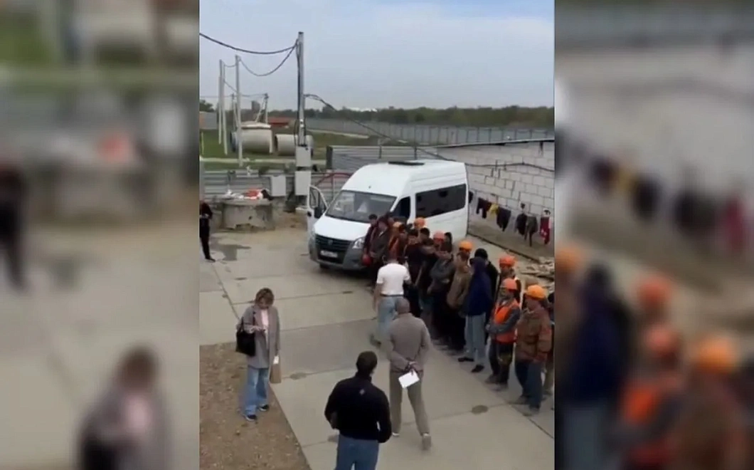 Полицейские устроили облаву на мигрантов-нелегалов на Западном обходе в Краснодаре