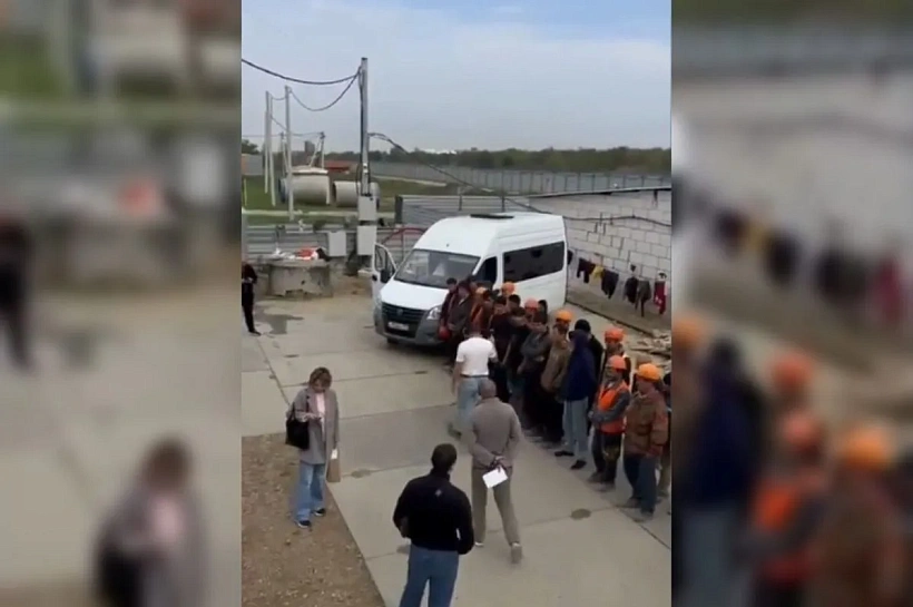 Полицейские устроили облаву на мигрантов-нелегалов на Западном обходе в Краснодаре