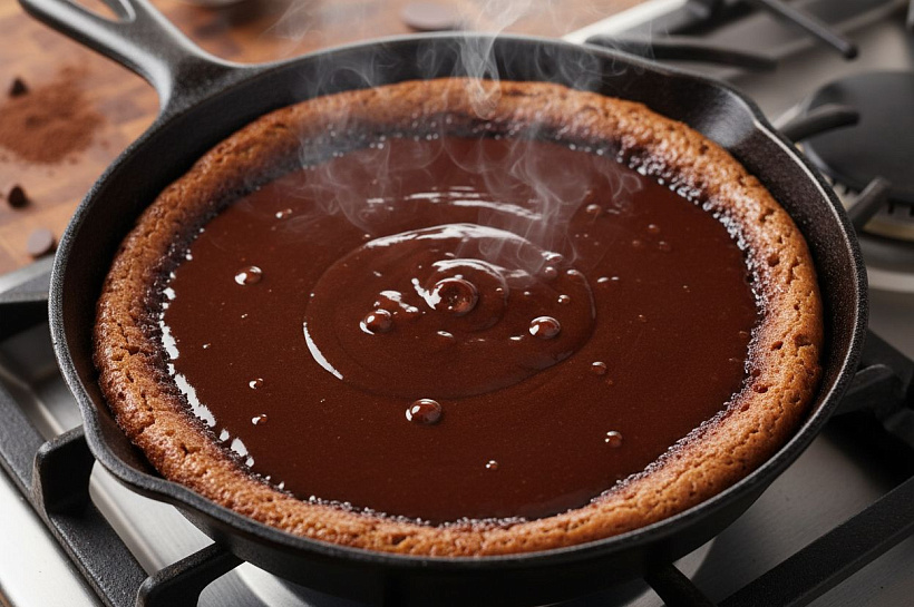Шоколадный торт на сковороде без муки и духовки: простой рецепт