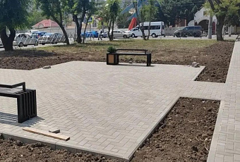 Новая зона отдыха появилась в Краснодаре на пересечении улиц Дзержинского и Гастелло 
