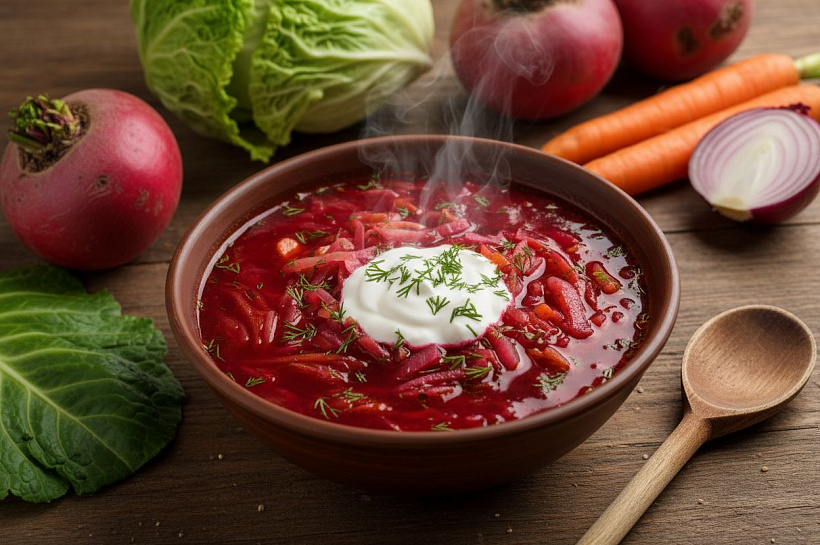 Биолог объяснила, чем домашний борщ опасен для желудка и сосудов