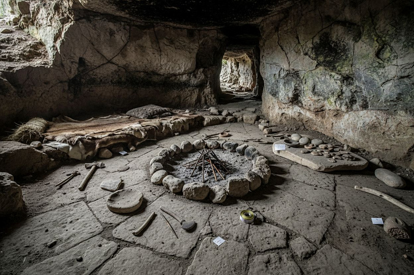 Квартира каменного века: найдено жилище возрастом 17 000 лет в пещере Ла-Гарма
