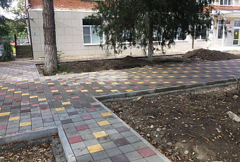 Благоустройство бульвара в Апшеронске завершено на 80%