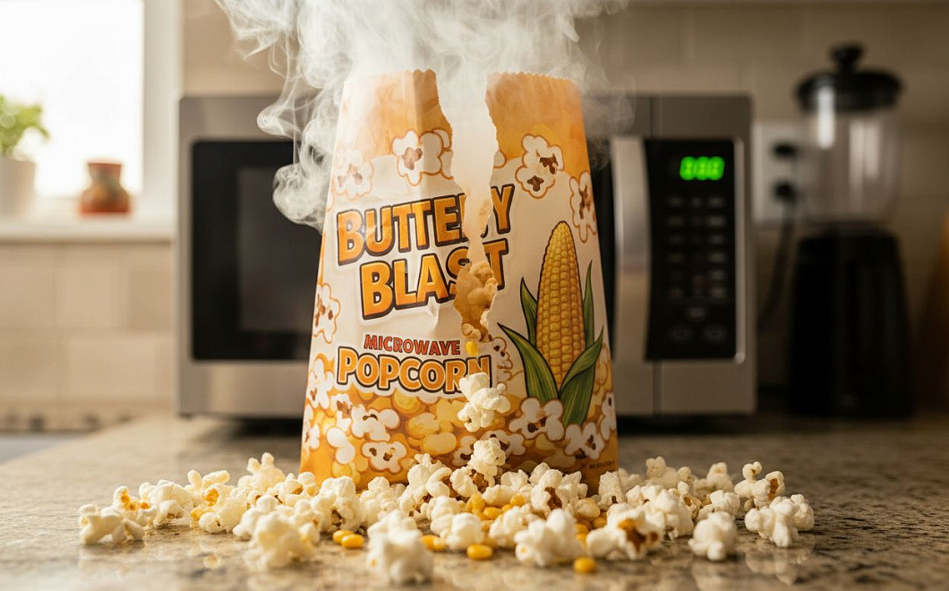 Микроволновый попкорн опаснее сахара: ПФАС повышают холестерин и вызывают атеросклероз