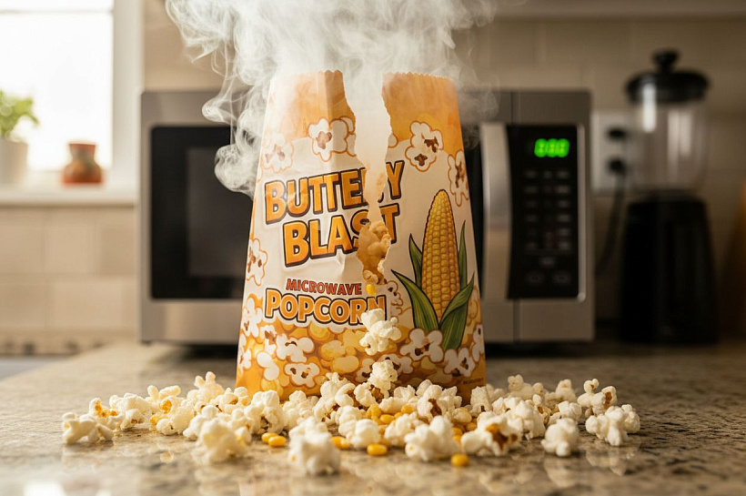 Микроволновый попкорн опаснее сахара: ПФАС повышают холестерин и вызывают атеросклероз