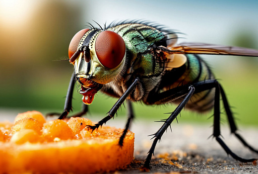  Ученые впервые нашли нейроны, отвечающие за желательность еды у мушек