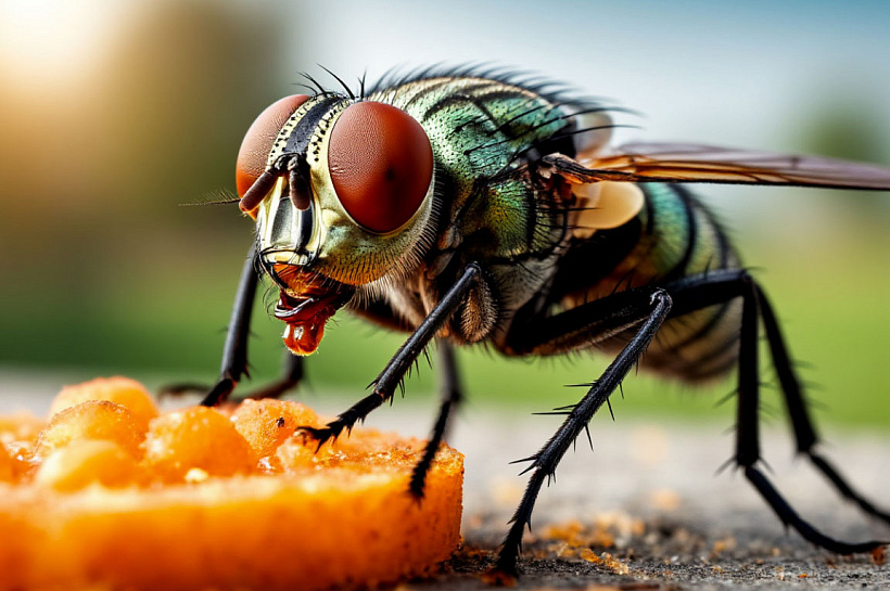 Ученые впервые нашли нейроны, отвечающие за желательность еды у мушек