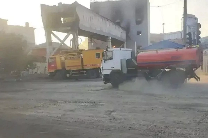 На ул. Магистральной в Новороссийске восстановили движение транспорта после обрушения моста из-за атаки БПЛА