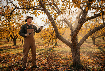 Осенняя искореняющая обработка деревьев для здорового сада и урожая