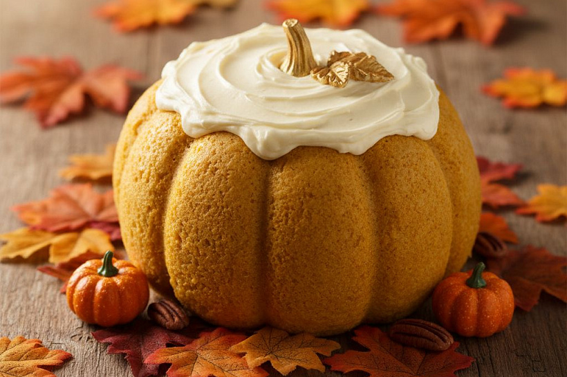Тыквенный кекс со сливочным кремом: рецепт осеннего десерта