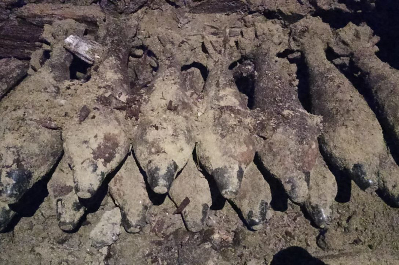 На Кубани росгвардейцы уничтожили 30 боеприпасов времен Великой Отечественной