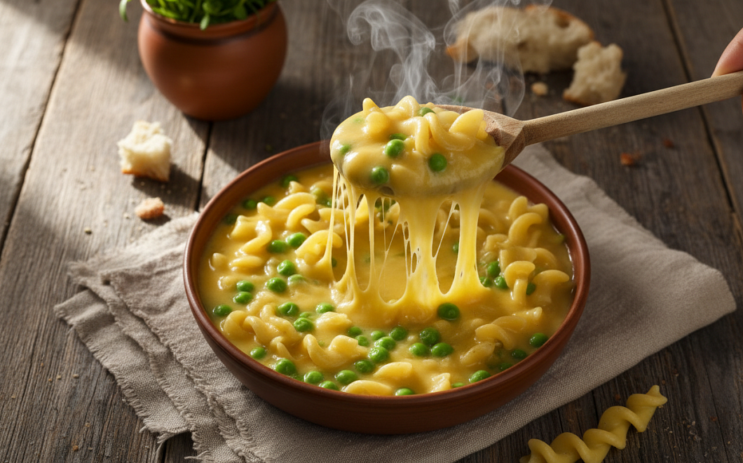 Сырный суп с горошком за 20 минут: семья просит добавки даже на следующий день