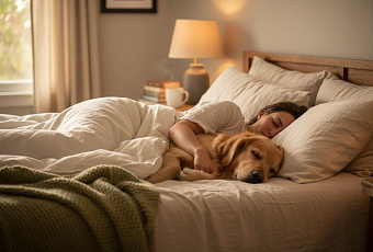 Сон с собакой запускает неожиданные процессы в организме человека