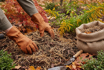 Какие растения необходимо мульчировать осенью для защиты от морозов