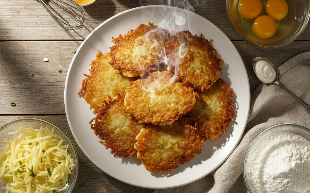 Драники из картофеля: пошаговый рецепт с фото и списком ингредиентов