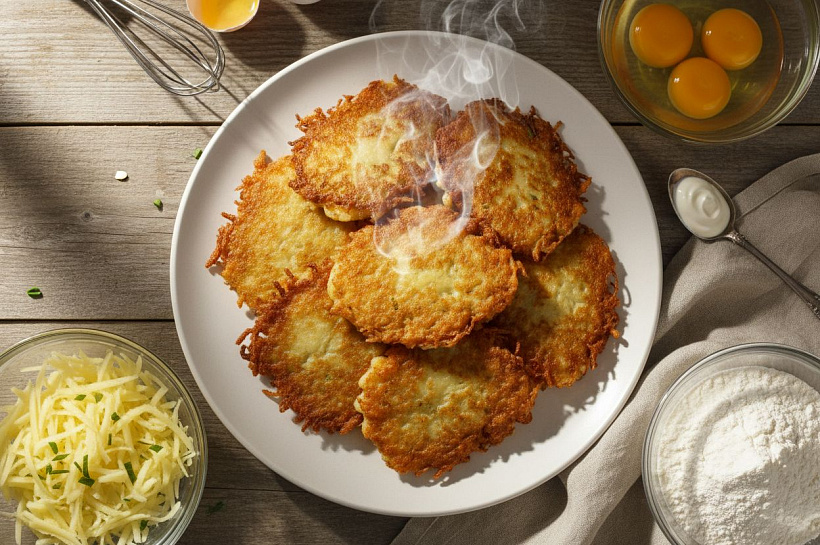 Драники из картофеля: пошаговый рецепт с фото и списком ингредиентов