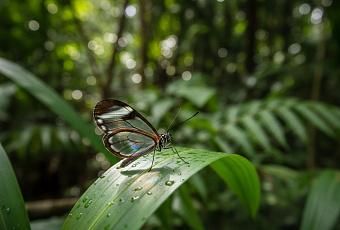 Стеклянная бабочка Грета Ото: как прозрачные крылья защищают от хищников