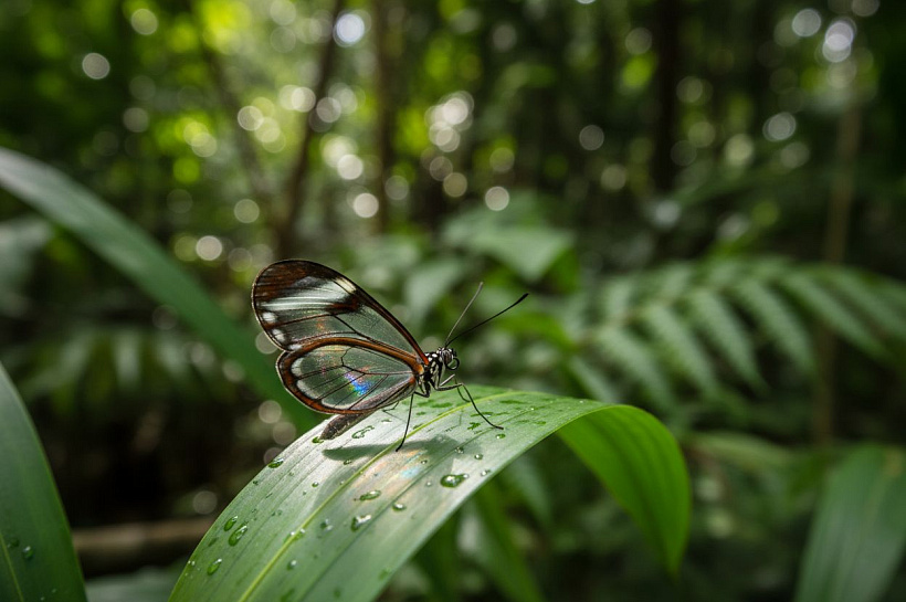 Стеклянная бабочка Грета Ото: как прозрачные крылья защищают от хищников