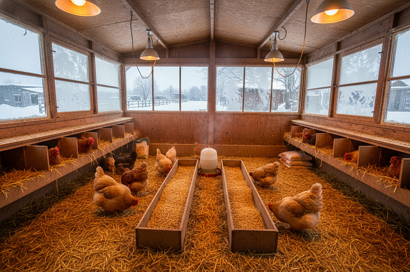Зимний уход за курами: как сохранить яйценоскость в холода
