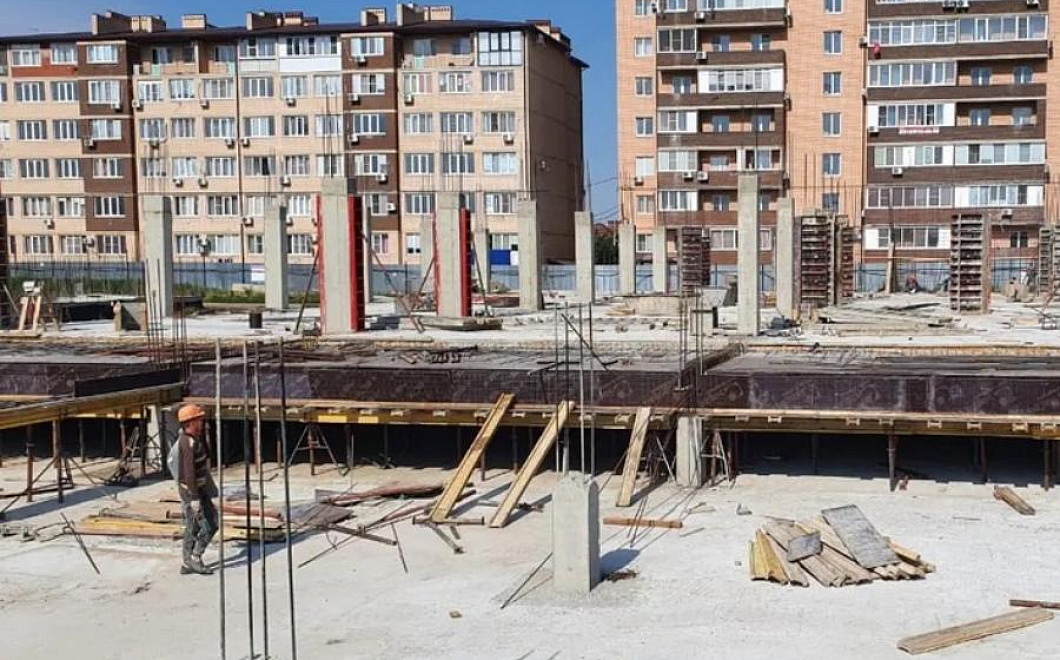 Новая школа на 1500 мест в Прикубанском округе Краснодара готова на 13%