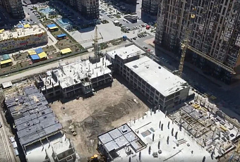 Школа в районе Западного обхода Краснодара готова на треть