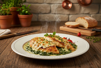 Курица по-флорентийски: классический итальянский рецепт с сыром и шпинатом