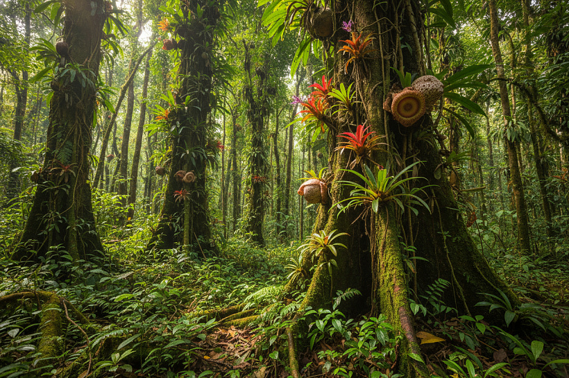Редкий цветок-паразит Суматры нарушил собственные правила цветения