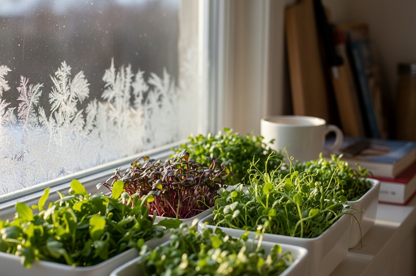Микрозелень дома: пять культур для выращивания зимой без особых усилий