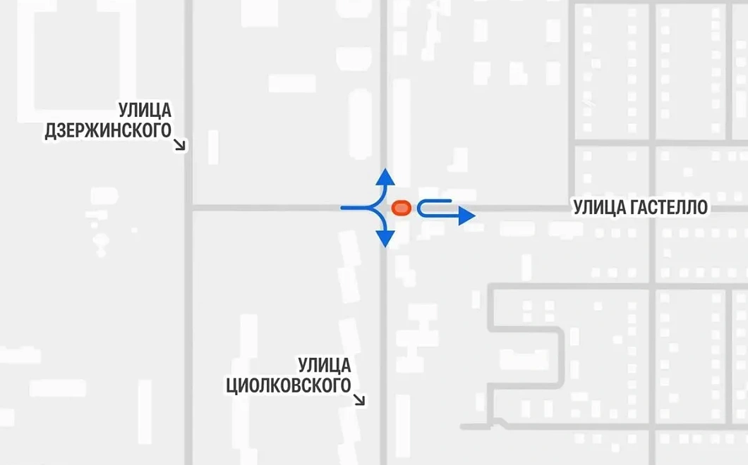 Движение транспорта ограничат на одну ночь по улице Гастелло в Краснодаре