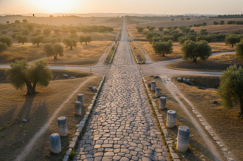 Учёные создали интерактивную карту древних римских дорог протяжённостью тысячи километров.