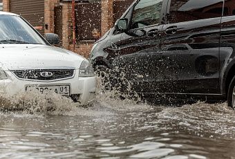 На Краснодар снова обрушился дождь