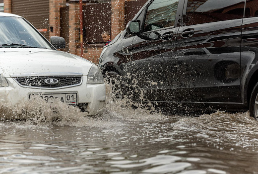 На Краснодар снова обрушился дождь