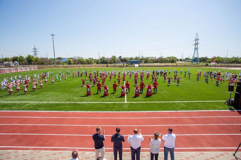  Под Анапой открыли обновленный стадион «Олимп»