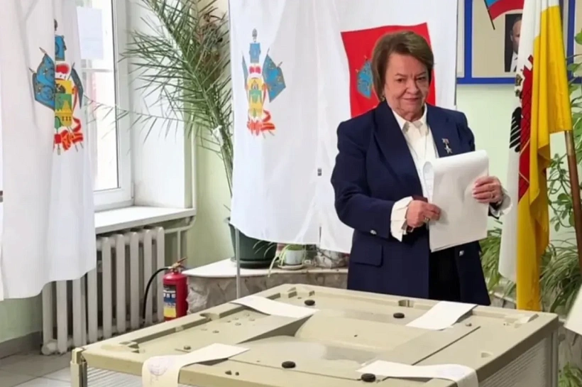Председатель Общественной палаты Краснодарского края проголосовала на выборах в Госдуму