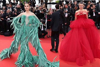 Звезда «Дома-2» Виктория Боня опозорилась в Каннах, показав публике попугая-вампира