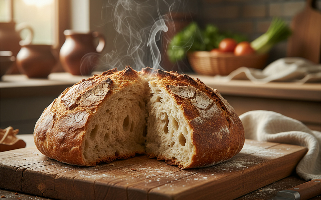 Секреты выпечки идеального домашнего хлеба с хрустящей коркой и воздушным мякишем