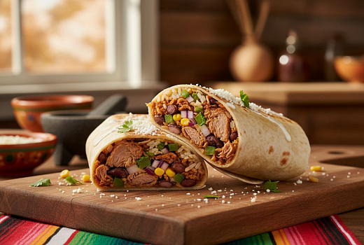 Буррито со свининой и фасолью: рецепт мексиканского блюда