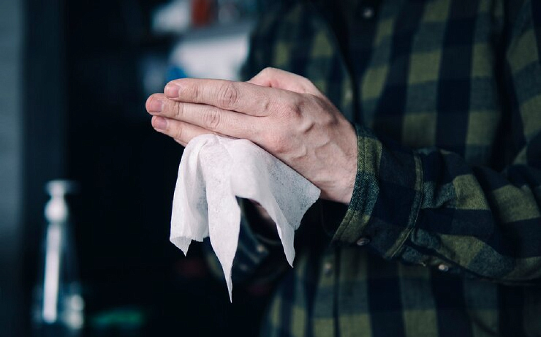 Полезный секрет с влажными салфетками