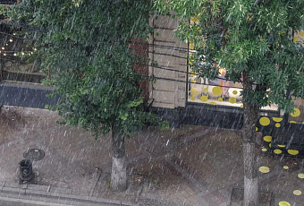 Холодный фронт принес в Краснодарский край дожди и мокрый снег