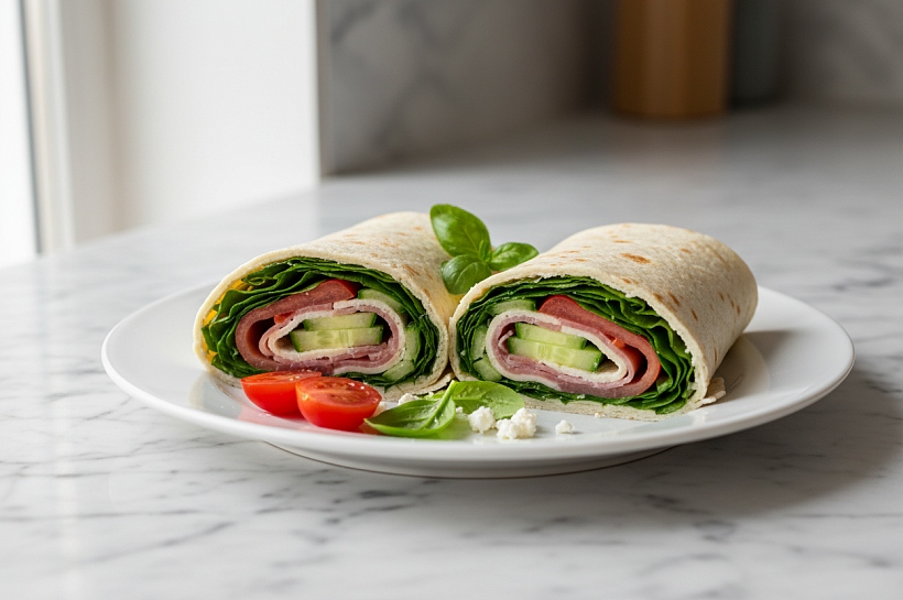 Протеиновый ролл из творога с прошутто: диетическая альтернатива шаурме